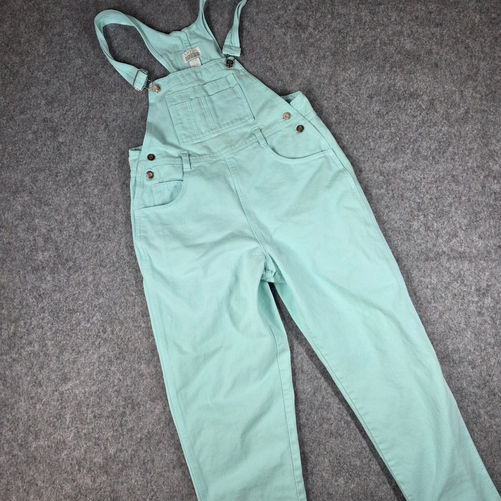 Vintage London Jean Overalls Mint Denim Dungaree Medium Tall Bibs 90s Preppy y2k